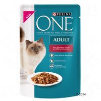 Purina One Adult Kattenvoer 6 x 85 g - - met Rund & Wortel