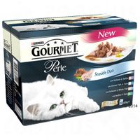 Gourmet Perle Kattenvoer 12 x 85 g - - Oceaanspecialiteiten