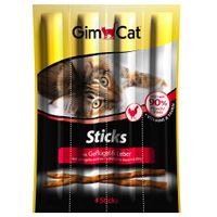 GimCat Sticks 3 x 4 stuks - - 3 x 4 gevogelte en lever