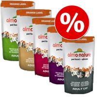 Probeerpakket Almo Nature Orange Label 5 x 750 g! - - Probeerpakket Orange Label 5 x 750 g