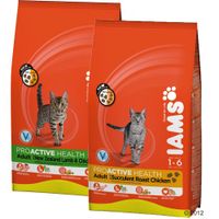 Gemengd Pakket Iams Cat Adult Kattenvoer - - 10 kg Rijk aan Kip + 10 kg Zeevis & Kip