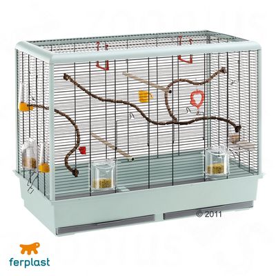 Ferplast Bird Cage Piano 6 for Budgies - Base granite bars black