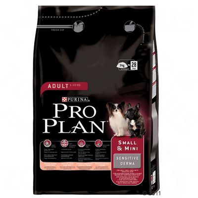 Pro Plan Adult Small Sensitive Lachs & Reis Hundefutter - 3 kg