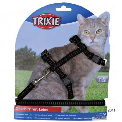 Softline Elegance Katzen-Geschirr mit Leine - 1 Garnitur (Geschirr + Leine)