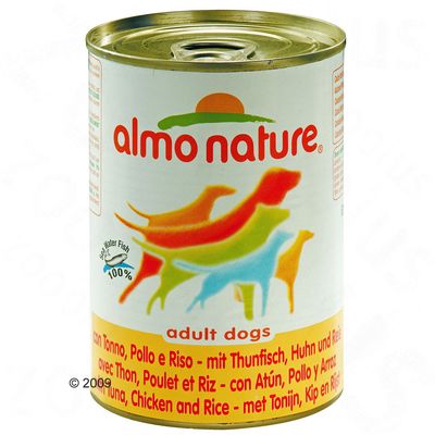 Almo Nature Sparpaket 12 x 400 g - Thunfisch mit Huhn & Reis