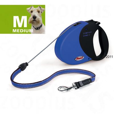 Dog Lead Flexi Comfort Long Medium - 8 m - blue