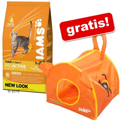 10 kg Iams Trockenfutter + Katzenzelt gratis! - - Adult mit mit Lamm & Huhn Preisvergleich