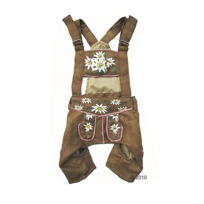 Hunde-Lederhose Valentin - Groesse XXL 41 - 50 cm Rueckenlaenge
