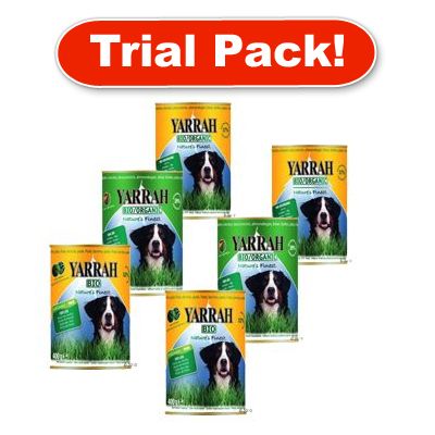 Yarrah Organic Mixed Trial Pack 6 x 400/405 g - 6 x 400/405g mixed trial pack