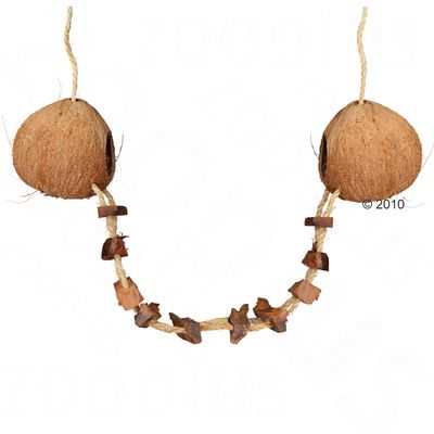 Coconut Houses with Bridge - 2 x diameter 13 cm