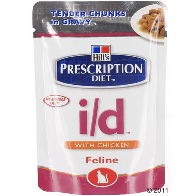 Sachets repas pour chat Hill´s Prescription Diet I/D poulet- 24 x 85 g