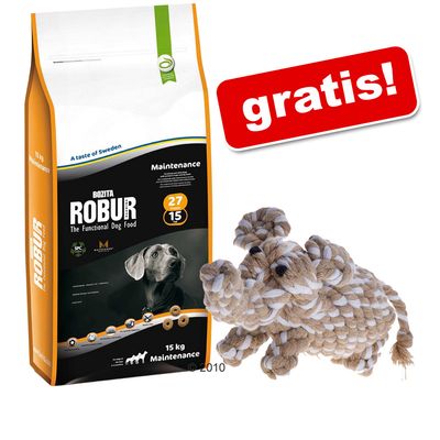 Bozita Robur Grossgebinde + Hundespielzeug Elefant gratis! - Bozita Robur Breeder & Puppy XL 30/14 (15 kg)