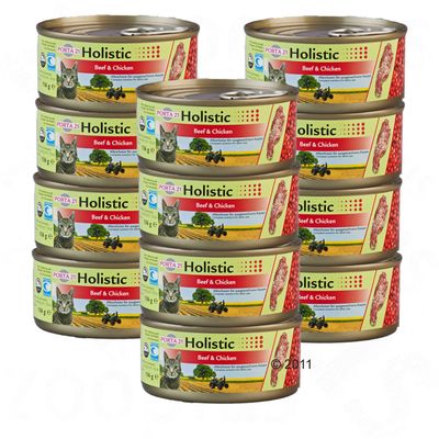 Porta 21 Holistic Sparpaket 12 x 156 g - Thunfisch & Shrimps mit Gemuese, Fruechten in Jelly