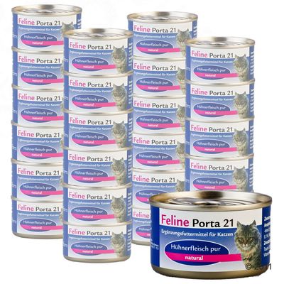 Feline Porta 21 Sparpaket 24 x 156 g - Thunfisch mit Aloe