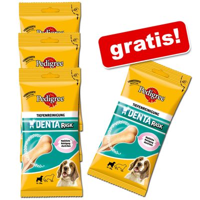 3 + 1 gratis! 4 x 2 Stueck pro Pedigree Denta Rask - gross, 2 Stueck pro Beutel (ca. 240 g)