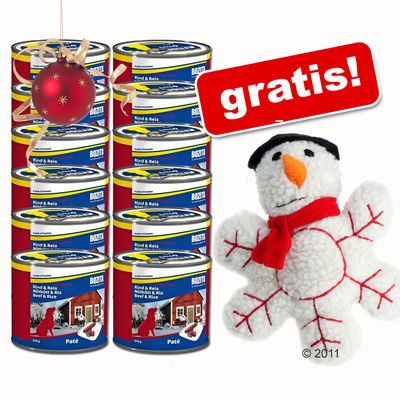 12 x 635 g Bozita Nassfutter + Schneemann Floeckchen gratis! - Lamm & Reis