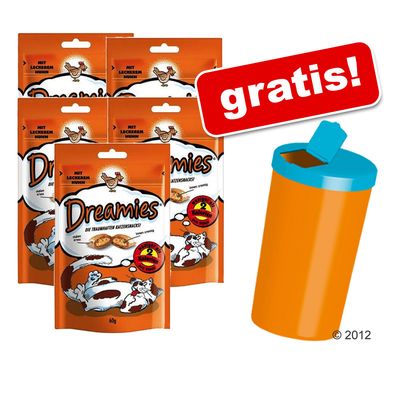 5 x 60 g Dreamies Katzensnack + Dreamies Mixbecher gratis! - - mit Huhn Preisvergleich