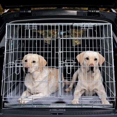 Trixie Doppeltransportkaefig - L 93 x H 68 x T 79 cm / Dachtiefe 48 cm