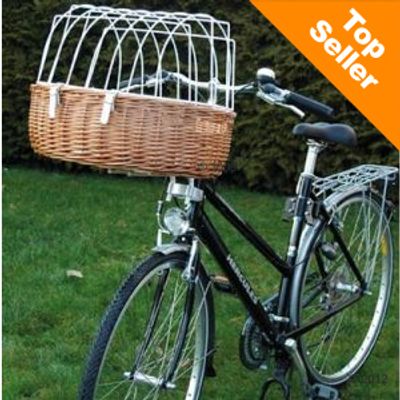 Panier de transport pour vélo avec grille de protection- maxi : L 66 x l 48 x H 44 cm environ