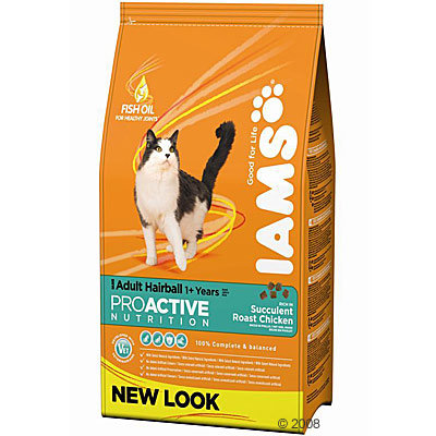Croquettes pour chat Iams Hairball Control System- 2 x 10 kg