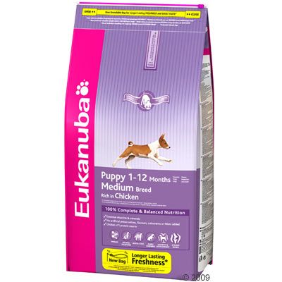 Eukanuba Puppy & Junior Medium Breed - Economy pack 2 x 15 kg