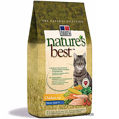 Croquettes Hill´s Nature´s Best Feline Senior, poulet- 2 kg
