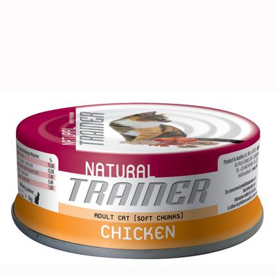 Boîtes pour chat Trainer Natural Adult, poulet- 24 x 70 g