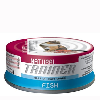 Boîtes pour chat Trainer Natural Adult, poisson- 24 x 70 g