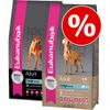 Doble pack mixto: Eukanuba Adult pollo + cordero y arroz - - 15 kg Eukanuba pollo y 15 kg cordero y arroz