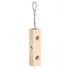 Cachette � friandises en bois pour oiseaux garnie d'amandes - L 15,0 x l 3,6 x H 25,0 cm