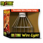 Hagen Exo Terra Porcelain Clamp Lamp Wire Light - Small - Diameter 14.5 cm; Length: 22 cm