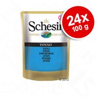 Voordeelpakket Schesir Portiezakjes Kattenvoer 24 x 100 g - - Kitten tonijn