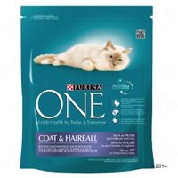 Purina ONE Vacht & Haarbal Kattenvoer - - Voordeelpakket: 4 x 1,5 kg