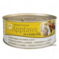 Applaws Kattenvoer in Gelei 6 x 70 g - - Kip met Makreel