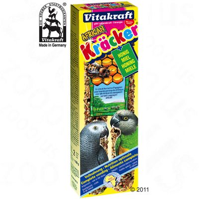 Kracker pour perroquet Vitakraft- lot de 6 krackers au miel