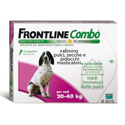 Confronta prezzi Frontline combo per cani di taglia grande (20/40 kg) - Set risparmio da 2 x 3 pipette!