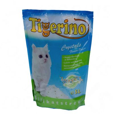 Tigerino Crystals Flower-Power Katzenstreu – 3 x 5l