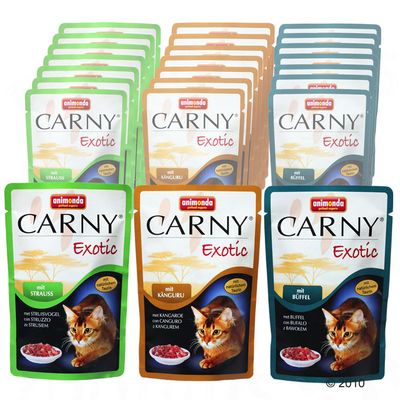 Lot découverte Animonda Carny Exotic 24 x 85 g- lot découverte (mélange)