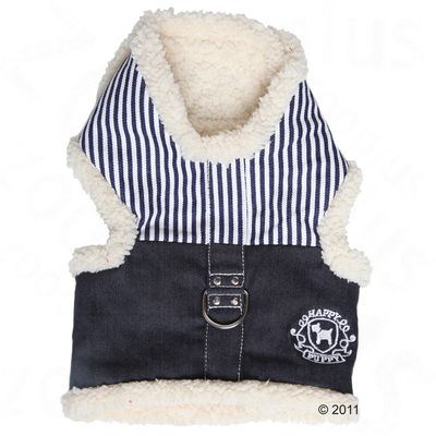 Harnais souple pour chien Denim Boy- taille M : tour de poitrail 36 - 40 cm