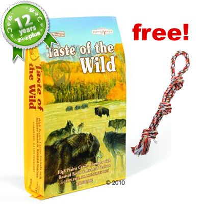 13.6 kg Taste of the Wild Free Trixie Play Rope High Prairie Canine 13.6kg 13.6 kg Taste of the Wild Free Trixie Play Rope High Prairie Canine 13.6kg
