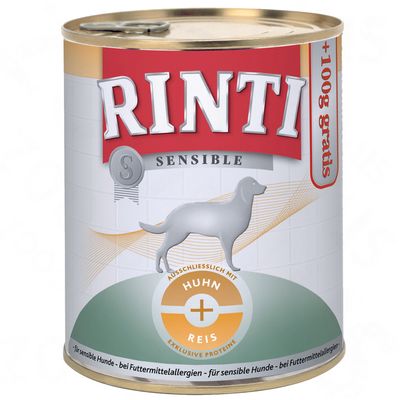 Rinti Sensible 6 x 800 g Vorteilspack - Rind & Reis
