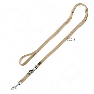 Laisse pour chien Hunter Vario Basic, beige- L 200 x l 1,5 cm