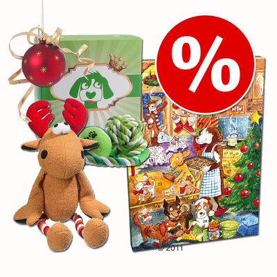 Weihnachts-Geschenk-Set X-Mas fuer Hunde – 3-teilig