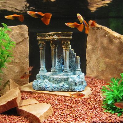 Colonnes romaines- L 16 x l 11 x H 15 cm environ