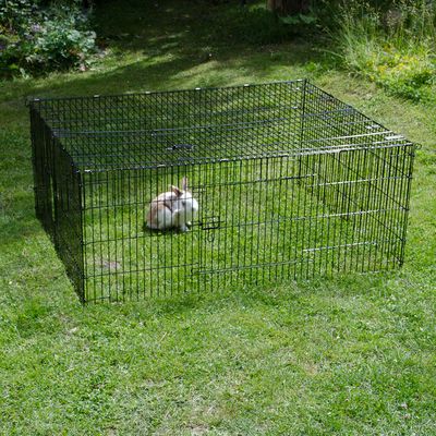 Enclos pour rongeur et lapin Parcours, carré- enclos uniquement : L 144 cm x l 116 cm x H 58 cm