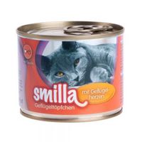 Smilla gevogeltepannetje Kattenvoer 6 x 200 g - - mals gevogelte met rund