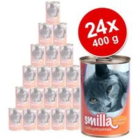 Smilla gevogeltepannetje voordeelpakket Kattenvoer 24x 400g - - gemengd pakket