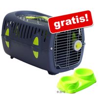 Transportbox Touring Deluxe Open + Doppelnapf gratis! - - L 50 x B 32 x H 29 cm