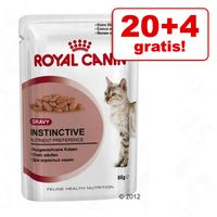 20 + 4 gratis! Royal Canin 24 x 85 g - - Instincitive 7+ in Gelei