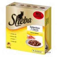 Sheba Variatie Kattenvoer 8 x 85 g - - Delicaat Duo in Saus